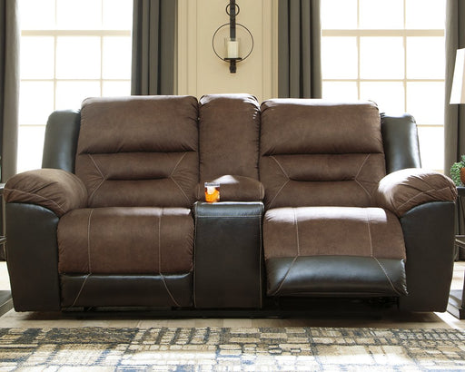Earhart Reclining Loveseat with Console - Premium Loveseat from Ashley Furniture - Just $767.13! Shop now at Furniture Wholesale Plus  We are the best furniture store in Nashville, Hendersonville, Goodlettsville, Madison, Antioch, Mount Juliet, Lebanon, Gallatin, Springfield, Murfreesboro, Franklin, Brentwood