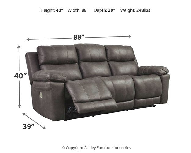 Erlangen Power Reclining Sofa - Premium Sofa from Ashley Furniture - Just $1009.46! Shop now at Furniture Wholesale Plus  We are the best furniture store in Nashville, Hendersonville, Goodlettsville, Madison, Antioch, Mount Juliet, Lebanon, Gallatin, Springfield, Murfreesboro, Franklin, Brentwood