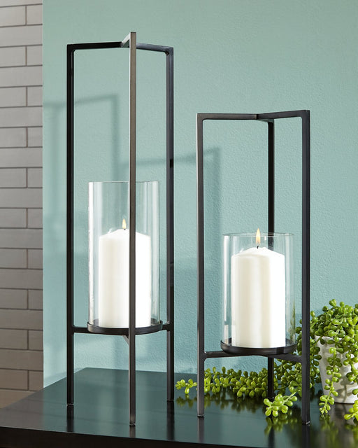 Ginette Candle Holder (Set of 2) - Premium Candle Holder from Ashley Furniture - Just $60.24! Shop now at Furniture Wholesale Plus  We are the best furniture store in Nashville, Hendersonville, Goodlettsville, Madison, Antioch, Mount Juliet, Lebanon, Gallatin, Springfield, Murfreesboro, Franklin, Brentwood