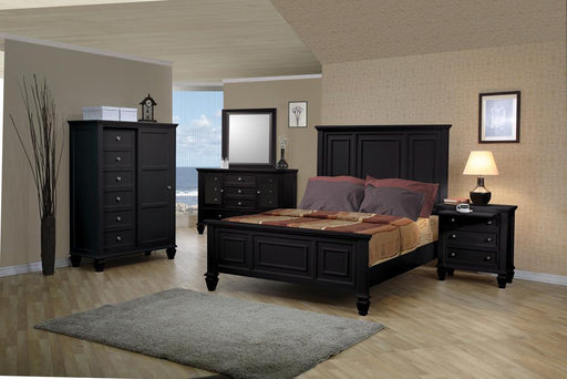 Sandy Beach Queen Panel Bed with High Headboard Black - Premium Bed from Coaster Z2 Standard - Just $558! Shop now at Furniture Wholesale Plus  We are the best furniture store in Nashville, Hendersonville, Goodlettsville, Madison, Antioch, Mount Juliet, Lebanon, Gallatin, Springfield, Murfreesboro, Franklin, Brentwood