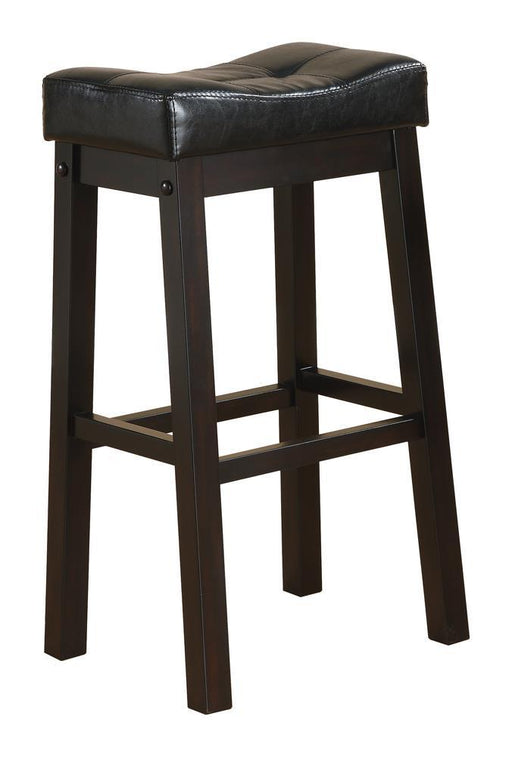 Transitional Black Upholstered Bar Stool - Premium Bar Stool from Coaster Z2 Standard - Just $82! Shop now at Furniture Wholesale Plus  We are the best furniture store in Nashville, Hendersonville, Goodlettsville, Madison, Antioch, Mount Juliet, Lebanon, Gallatin, Springfield, Murfreesboro, Franklin, Brentwood