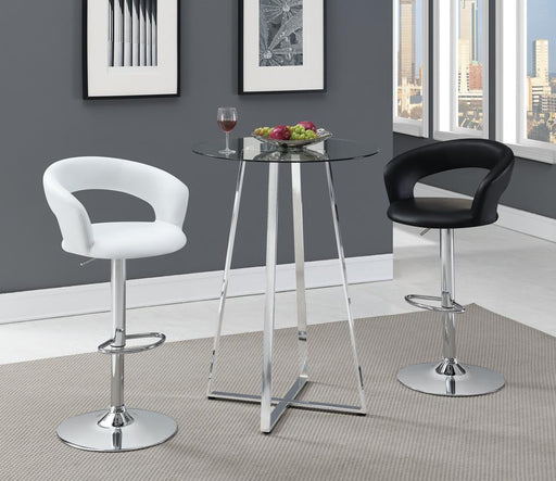 Rec Room Adjustable Bar Stool White - Premium Bar Stool from Coaster Z2 Standard - Just $142! Shop now at Furniture Wholesale Plus  We are the best furniture store in Nashville, Hendersonville, Goodlettsville, Madison, Antioch, Mount Juliet, Lebanon, Gallatin, Springfield, Murfreesboro, Franklin, Brentwood