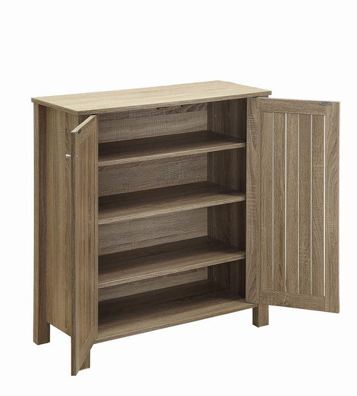 Country Two Door Shoe Storage - Premium Shoe Cabinet from Coaster Z2 Standard - Just $210! Shop now at Furniture Wholesale Plus  We are the best furniture store in Nashville, Hendersonville, Goodlettsville, Madison, Antioch, Mount Juliet, Lebanon, Gallatin, Springfield, Murfreesboro, Franklin, Brentwood