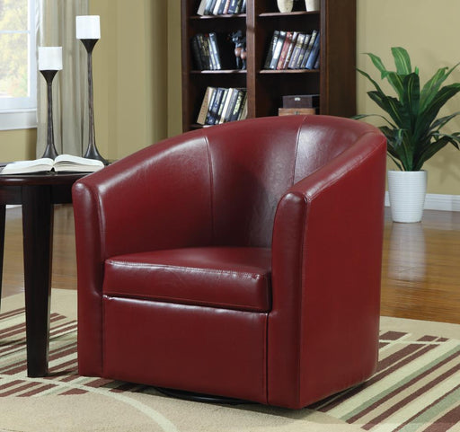 G902099 Contemporary Faux Leather Red Accent Chair - Premium Accent Chair from Coaster Z2 Standard - Just $298! Shop now at Furniture Wholesale Plus  We are the best furniture store in Nashville, Hendersonville, Goodlettsville, Madison, Antioch, Mount Juliet, Lebanon, Gallatin, Springfield, Murfreesboro, Franklin, Brentwood