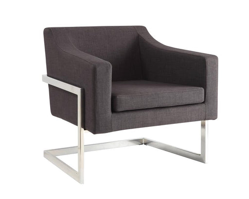 G902530 Contemporary Grey and Chrome Accent Chair - Premium Accent Chair from Coaster Z2 Standard - Just $498! Shop now at Furniture Wholesale Plus  We are the best furniture store in Nashville, Hendersonville, Goodlettsville, Madison, Antioch, Mount Juliet, Lebanon, Gallatin, Springfield, Murfreesboro, Franklin, Brentwood