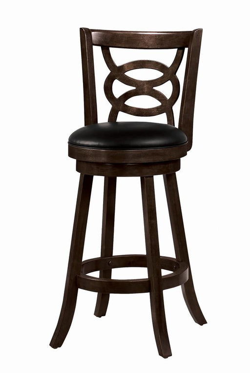 Traditional Espresso Bar Height Stool - Premium Bar Stool from Coaster Z2 Standard - Just $134! Shop now at Furniture Wholesale Plus  We are the best furniture store in Nashville, Hendersonville, Goodlettsville, Madison, Antioch, Mount Juliet, Lebanon, Gallatin, Springfield, Murfreesboro, Franklin, Brentwood