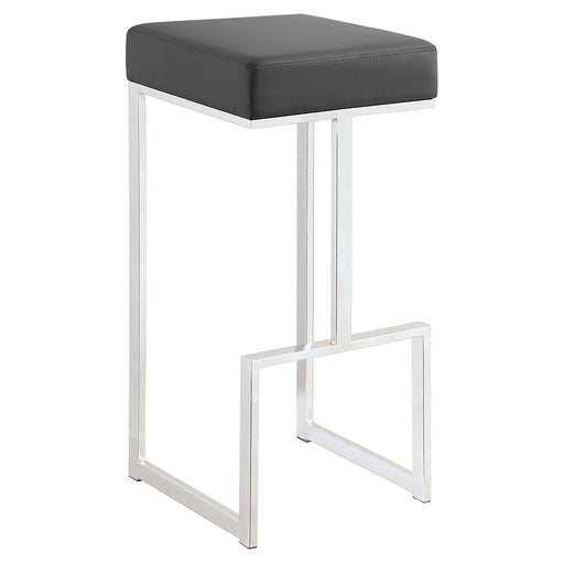 G105262 Contemporary Chrome and Grey 29" Bar Stool - Premium Barstool from Coaster Z2 Standard - Just $126! Shop now at Furniture Wholesale Plus  We are the best furniture store in Nashville, Hendersonville, Goodlettsville, Madison, Antioch, Mount Juliet, Lebanon, Gallatin, Springfield, Murfreesboro, Franklin, Brentwood