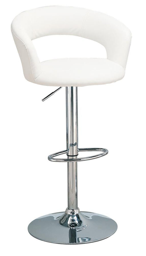 Rec Room Adjustable Bar Stool White - Premium Bar Stool from Coaster Z2 Standard - Just $142! Shop now at Furniture Wholesale Plus  We are the best furniture store in Nashville, Hendersonville, Goodlettsville, Madison, Antioch, Mount Juliet, Lebanon, Gallatin, Springfield, Murfreesboro, Franklin, Brentwood