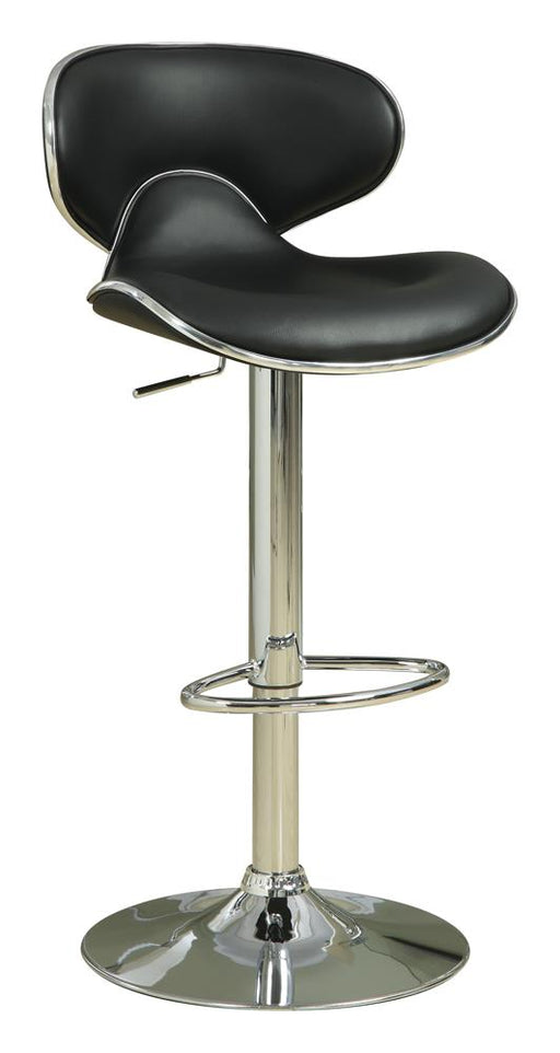 G120359 Contemporary Chrome and Black Adjustable Bar Stool - Premium Adjustable Barstool from Coaster Z2 Standard - Just $118! Shop now at Furniture Wholesale Plus  We are the best furniture store in Nashville, Hendersonville, Goodlettsville, Madison, Antioch, Mount Juliet, Lebanon, Gallatin, Springfield, Murfreesboro, Franklin, Brentwood