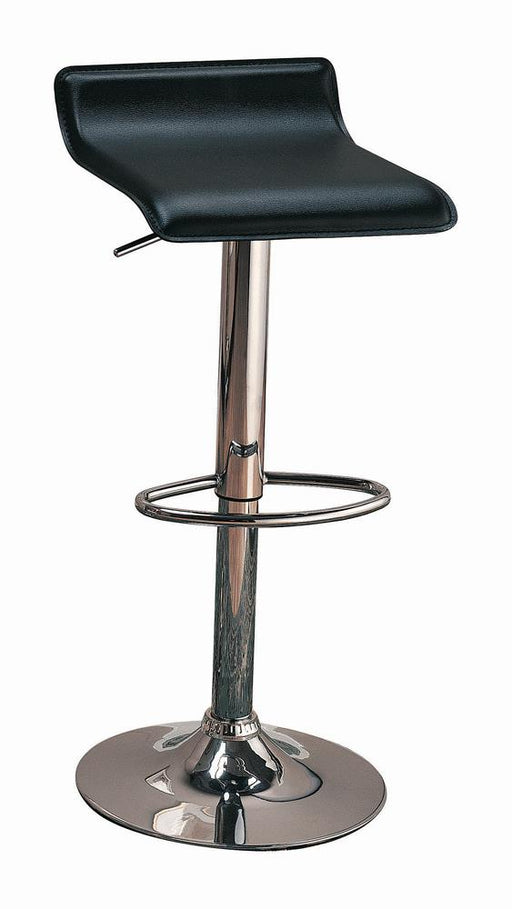 G120390 Contemporary Black Adjustable Bar Stool - Premium Adjustable Barstool from Coaster Z2 Standard - Just $78! Shop now at Furniture Wholesale Plus  We are the best furniture store in Nashville, Hendersonville, Goodlettsville, Madison, Antioch, Mount Juliet, Lebanon, Gallatin, Springfield, Murfreesboro, Franklin, Brentwood