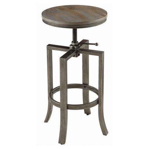 Industrial Walnut Adjustable Bar Stool - Premium Bar Stool from Coaster Z2 Standard - Just $138! Shop now at Furniture Wholesale Plus  We are the best furniture store in Nashville, Hendersonville, Goodlettsville, Madison, Antioch, Mount Juliet, Lebanon, Gallatin, Springfield, Murfreesboro, Franklin, Brentwood
