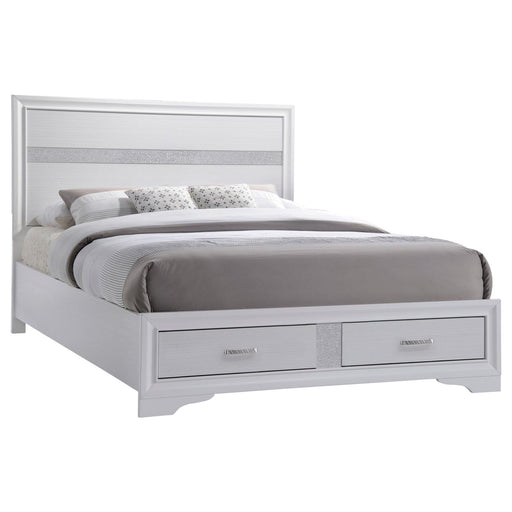 Miranda Contemporary White Eastern King Storage Bed - Premium Bed from Coaster Z2 Standard - Just $658! Shop now at Furniture Wholesale Plus  We are the best furniture store in Nashville, Hendersonville, Goodlettsville, Madison, Antioch, Mount Juliet, Lebanon, Gallatin, Springfield, Murfreesboro, Franklin, Brentwood