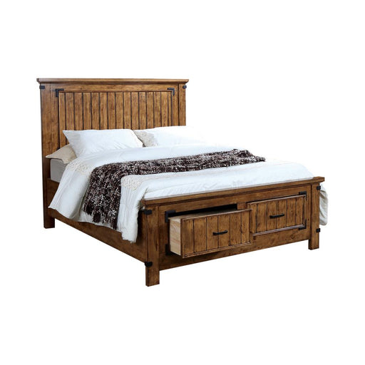 G205263 Brenner Rustic Honey California King Bed - Premium California King Size Bed from Coaster Z2 Standard - Just $838! Shop now at Furniture Wholesale Plus  We are the best furniture store in Nashville, Hendersonville, Goodlettsville, Madison, Antioch, Mount Juliet, Lebanon, Gallatin, Springfield, Murfreesboro, Franklin, Brentwood