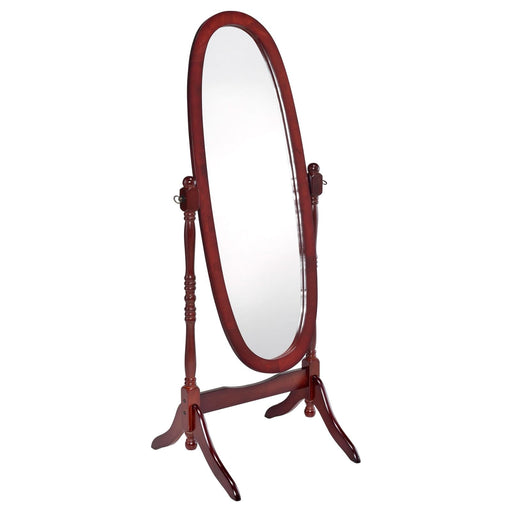 Traditional Warm Brown Floor Mirror - Premium Cheval Mirror from Coaster Z2 Standard - Just $82! Shop now at Furniture Wholesale Plus  We are the best furniture store in Nashville, Hendersonville, Goodlettsville, Madison, Antioch, Mount Juliet, Lebanon, Gallatin, Springfield, Murfreesboro, Franklin, Brentwood