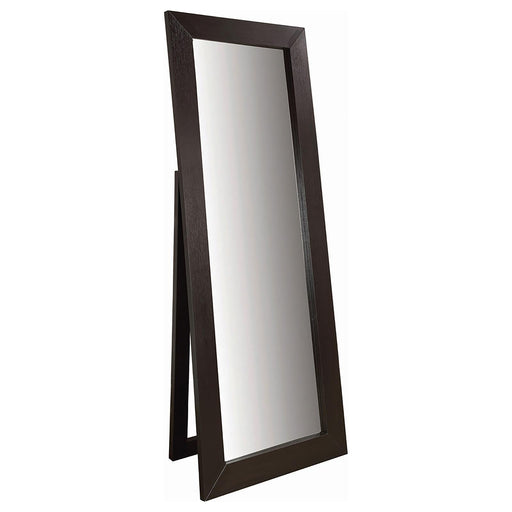 Transitional Cappuccino Mirror - Premium Floor Mirror from Coaster Z2 Standard - Just $238! Shop now at Furniture Wholesale Plus  We are the best furniture store in Nashville, Hendersonville, Goodlettsville, Madison, Antioch, Mount Juliet, Lebanon, Gallatin, Springfield, Murfreesboro, Franklin, Brentwood