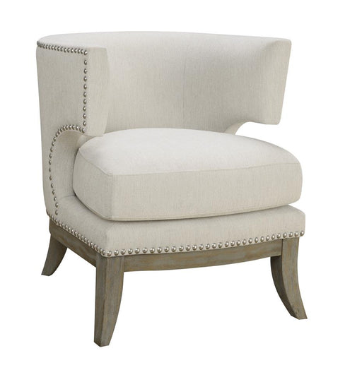 G902559  Contemporary White Accent Chair - Premium Accent Chair from Coaster Z2 Standard - Just $518! Shop now at Furniture Wholesale Plus  We are the best furniture store in Nashville, Hendersonville, Goodlettsville, Madison, Antioch, Mount Juliet, Lebanon, Gallatin, Springfield, Murfreesboro, Franklin, Brentwood