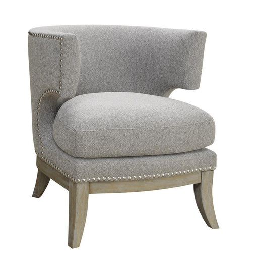 Transitional Grey Exposed Wood Accent Chair - Premium Accent Chair from Coaster Z2 Standard - Just $518! Shop now at Furniture Wholesale Plus  We are the best furniture store in Nashville, Hendersonville, Goodlettsville, Madison, Antioch, Mount Juliet, Lebanon, Gallatin, Springfield, Murfreesboro, Franklin, Brentwood