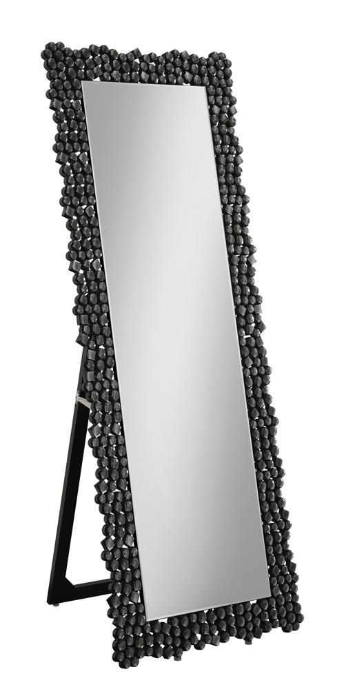 Silver and Smoke Grey Standing Cheval Mirror - Premium Cheval Mirror from Coaster Z2 Standard - Just $270! Shop now at Furniture Wholesale Plus  We are the best furniture store in Nashville, Hendersonville, Goodlettsville, Madison, Antioch, Mount Juliet, Lebanon, Gallatin, Springfield, Murfreesboro, Franklin, Brentwood