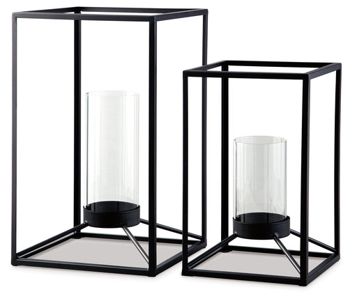 Dimtrois Lantern (Set of 2) - Premium Candle Holder from Ashley Furniture - Just $77.90! Shop now at Furniture Wholesale Plus  We are the best furniture store in Nashville, Hendersonville, Goodlettsville, Madison, Antioch, Mount Juliet, Lebanon, Gallatin, Springfield, Murfreesboro, Franklin, Brentwood
