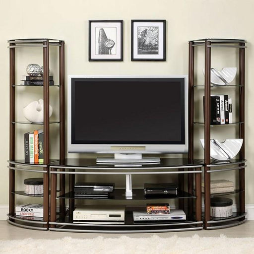 Silver Creek Brown/Silver 52" TV Console - Premium TV Stand from FOA East - Just $351! Shop now at Furniture Wholesale Plus  We are the best furniture store in Nashville, Hendersonville, Goodlettsville, Madison, Antioch, Mount Juliet, Lebanon, Gallatin, Springfield, Murfreesboro, Franklin, Brentwood