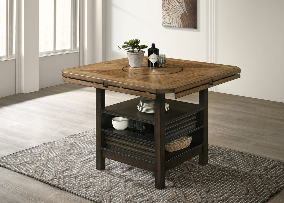 Oakly - Counter Height Table - Charcoal / Light Brown – Counter Tables by Crown Mark at Furniture Wholesale Plus , Nashville furniture store