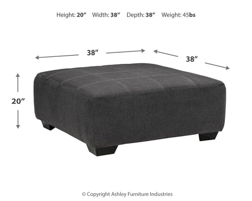 Ambee - Slate - Oversized Accent Ottoman - Premium Accent Ottomans from Benchcraft® - Just $378! Shop now at Furniture Wholesale Plus  We are the best furniture store in Nashville, Hendersonville, Goodlettsville, Madison, Antioch, Mount Juliet, Lebanon, Gallatin, Springfield, Murfreesboro, Franklin, Brentwood