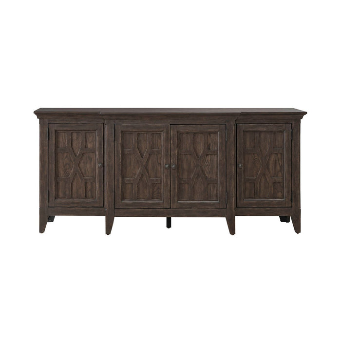 Paradise Valley - 76" TV Console - Saddle Brown – TV Stands by Liberty Furniture at Furniture Wholesale Plus , Nashville furniture store