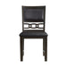 Amherst - Standard Height Faux Leather Side Chair (Set of 2) - Walnut – Chair Sets by Elements International at Furniture Wholesale Plus , Nashville furniture store