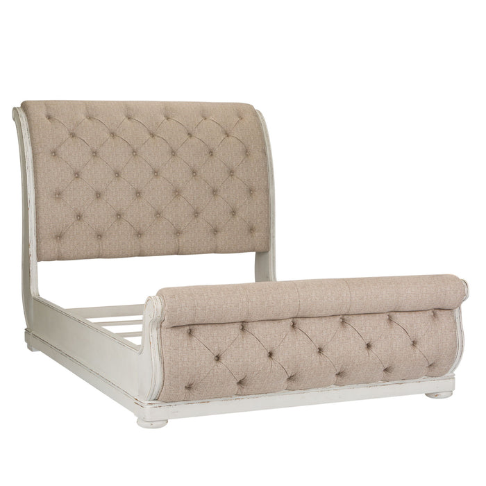 Abbey Park - Sleigh Bed – Upholstered Beds by Liberty Furniture at Furniture Wholesale Plus , Nashville furniture store