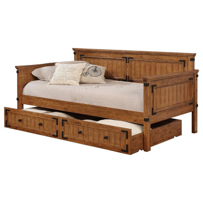 Oakdale - Wood Twin Daybed with Trundle - Rustic Honey – Daybeds by Coaster Fine Furniture at Furniture Wholesale Plus , Nashville furniture store
