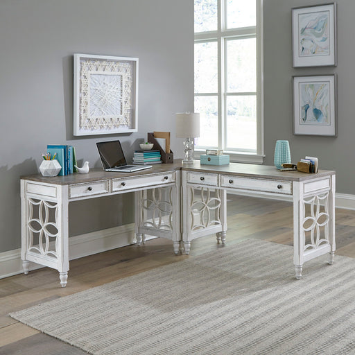 Magnolia Manor - L Shaped Desk Set – 3 Piece Home Office Sets by Liberty Furniture at Furniture Wholesale Plus , Nashville furniture store
