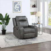 Raelynn - Upholstered Track Arm Recliner – Reclining Chairs by Coaster Fine Furniture at Furniture Wholesale Plus , Nashville furniture store