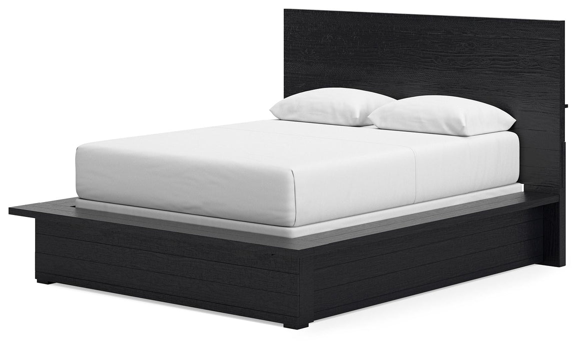 Londer - Queen Panel Bed - Black – Panel Beds by Millennium® by Ashley at Furniture Wholesale Plus , Nashville furniture store