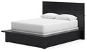 Londer - Queen Panel Bed - Black – Panel Beds by Millennium® by Ashley at Furniture Wholesale Plus , Nashville furniture store
