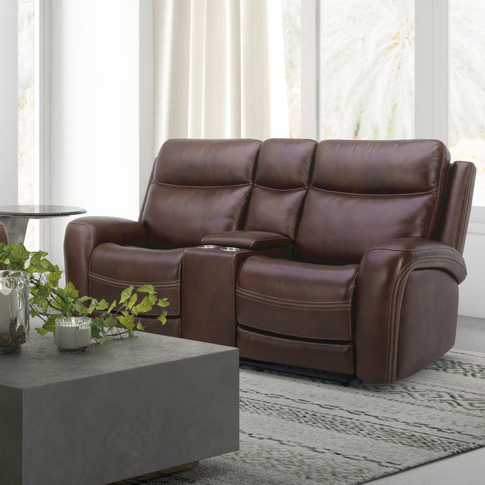 Blair - Loveseat With Console P2 & ZG - Cognac – Reclining Loveseats by Liberty Furniture at Furniture Wholesale Plus , Nashville furniture store