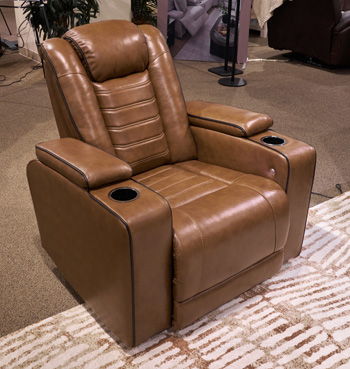 Gruaro - Power Recliner With Adjustable Headrest - Amber – Reclining Chairs by Signature Design by Ashley® at Furniture Wholesale Plus , Nashville furniture store