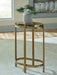 Porterville - Accent Table - Gold Finish – Accent Tables by Signature Design by Ashley® at Furniture Wholesale Plus , Nashville furniture store