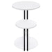 Hilly - 3-Tier Round Accent Side Table - White And Black – Side Tables by Coaster Fine Furniture at Furniture Wholesale Plus , Nashville furniture store