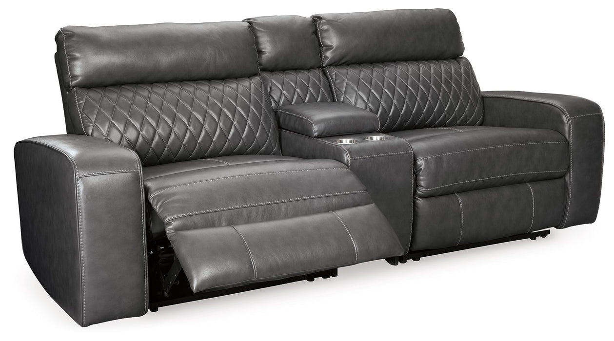 Samperstone - Power Reclining Sectional – Reclining Sectionals by Signature Design by Ashley® at Furniture Wholesale Plus , Nashville furniture store