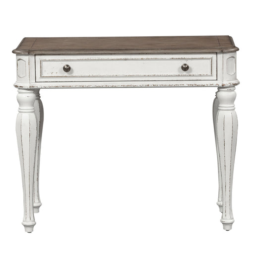 Magnolia Manor - Accent Vanity Desk/Nightstand - Antique White – Vanity Desks by Liberty Furniture at Furniture Wholesale Plus , Nashville furniture store