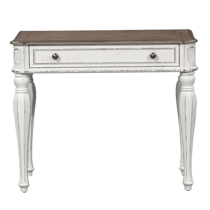 Magnolia Manor - Accent Vanity Desk/Nightstand - Antique White – Vanity Desks by Liberty Furniture at Furniture Wholesale Plus , Nashville furniture store