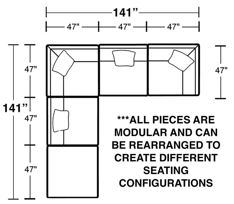 Posh - Modular Sectional – Stationary Sectionals by Jackson at Furniture Wholesale Plus , Nashville furniture store