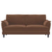 Selma - 2 Piece Velvet Upholstered Crescent Arm Sofa Set - Rust - Premium Stationary Sofas & Loveseats from Coaster Fine Furniture - Just $1359! Shop now at Furniture Wholesale Plus  We are the best furniture store in Nashville, Hendersonville, Goodlettsville, Madison, Antioch, Mount Juliet, Lebanon, Gallatin, Springfield, Murfreesboro, Franklin, Brentwood