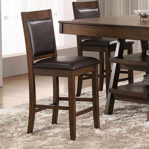 Dewey - Upholstered Counter Chair (Set of 2) - Walnut - Premium Stool Sets from CoasterEssence - Just $259! Shop now at Furniture Wholesale Plus  We are the best furniture store in Nashville, Hendersonville, Goodlettsville, Madison, Antioch, Mount Juliet, Lebanon, Gallatin, Springfield, Murfreesboro, Franklin, Brentwood