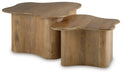 Abeford - Accent Cocktail Table (Set of 2) - Brown – Table Sets by Signature Design by Ashley® at Furniture Wholesale Plus , Nashville furniture store