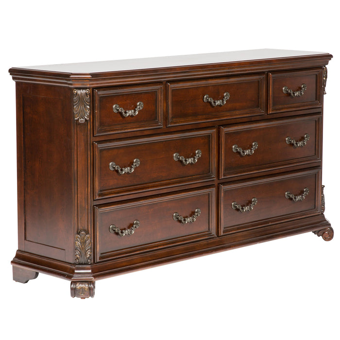 Messina Estates - 7 Drawer Dresser - Dark Brown – Dressers by Liberty Furniture at Furniture Wholesale Plus , Nashville furniture store