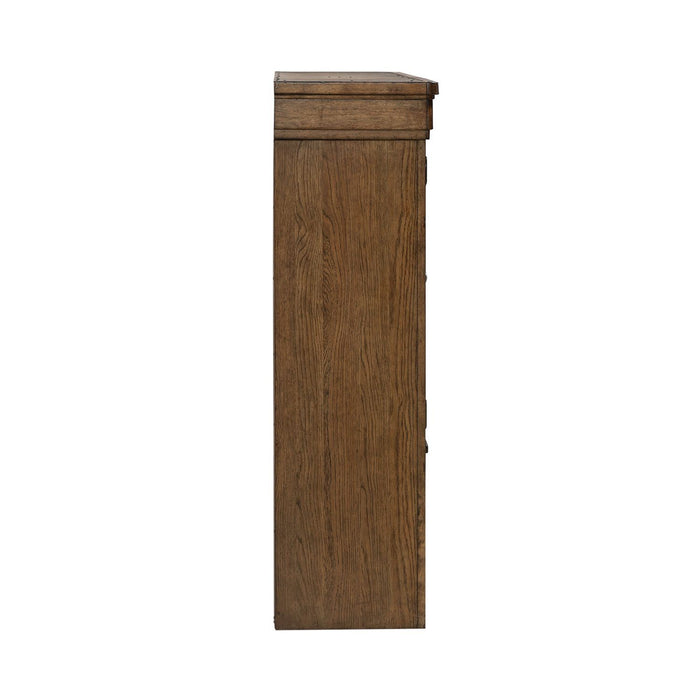 Carolina Park - Credenza Hutch - Amber Brown – Hutches by Liberty Furniture at Furniture Wholesale Plus , Nashville furniture store
