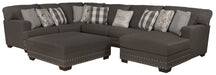 Crawford - Sectional With Cocktail Ottoman – 2 Piece Living Room Sets by Jackson at Furniture Wholesale Plus , Nashville furniture store