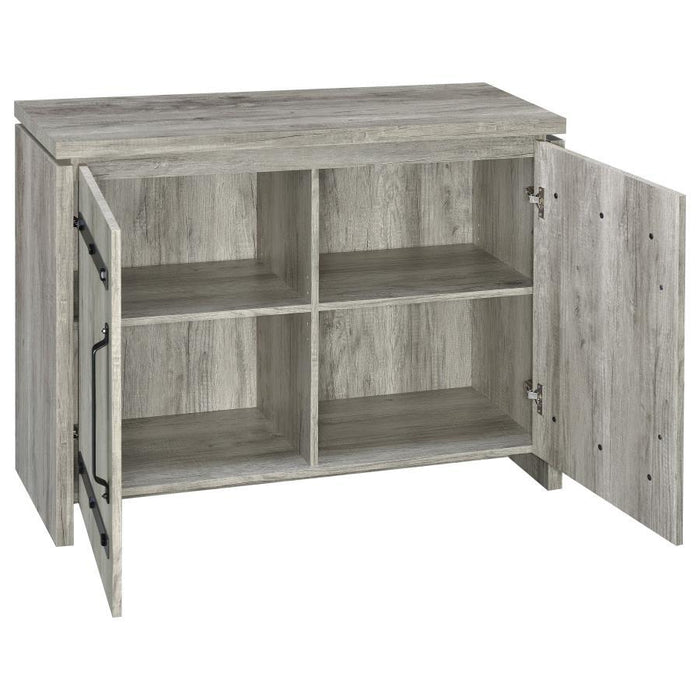 Enoch - 2 Door Engineered Wood Accent Cabinet - Gray Driftwood – Accent Cabinets by CoasterEveryday at Furniture Wholesale Plus , Nashville furniture store