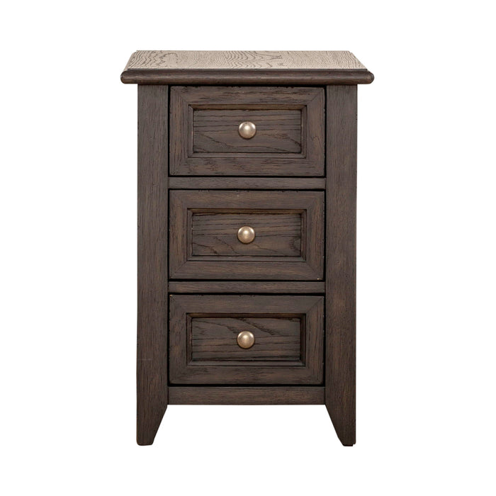 Mill Creek - Chair Side Table - Peppercorn – Chair Side Tables by Liberty Furniture at Furniture Wholesale Plus , Nashville furniture store